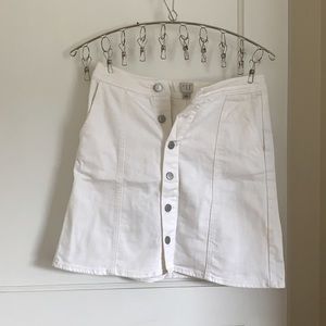 White Jean Skirt!